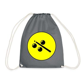 Icône de symbole de billard - Sac de sport léger - gris - Devant