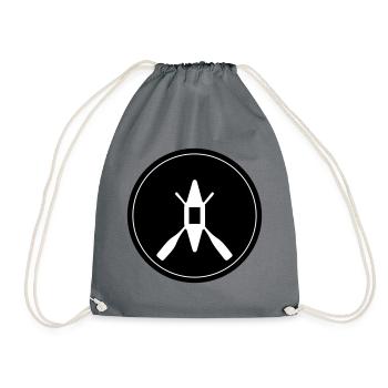 Cercle d’icônes de canoë - Sac de sport léger - gris - Devant