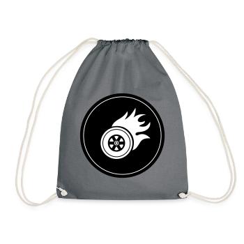 Cercle de tir de pneu - Sac de sport léger - gris - Devant