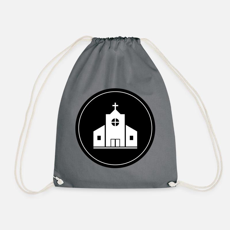 Kirche - Turnbeutel - Grau