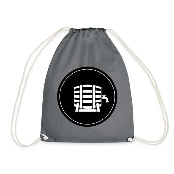 Bière en fût de bière - Sac de sport léger - gris - Devant