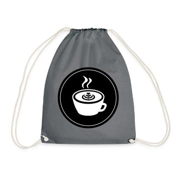 Logo du café - Sac de sport léger - gris - Devant