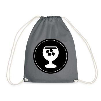Whisky Icon - Drawstring Bag - grey - Front