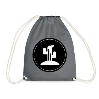 Cactus plant - Drawstring Bag - grey - Front