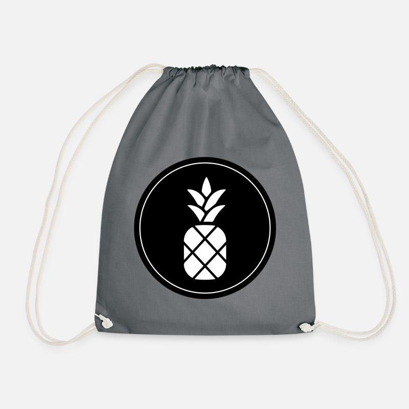 ananas frucht - Turnbeutel - Grau