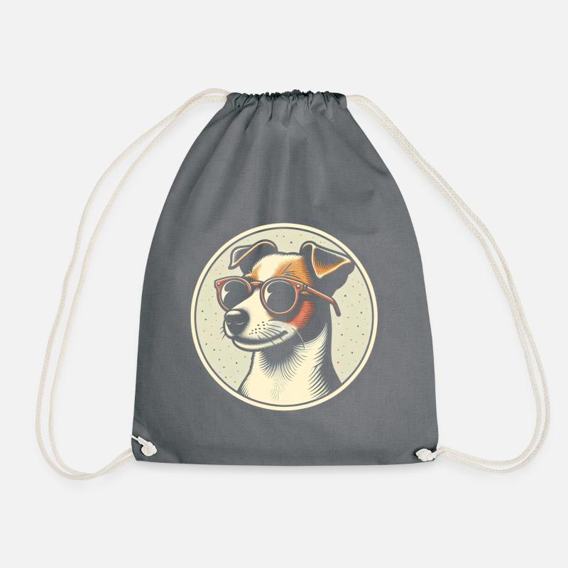 Jack Russell Terrier - Turnbeutel - Grau