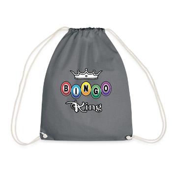 King Bingo King - Drawstring Bag - grey - Front