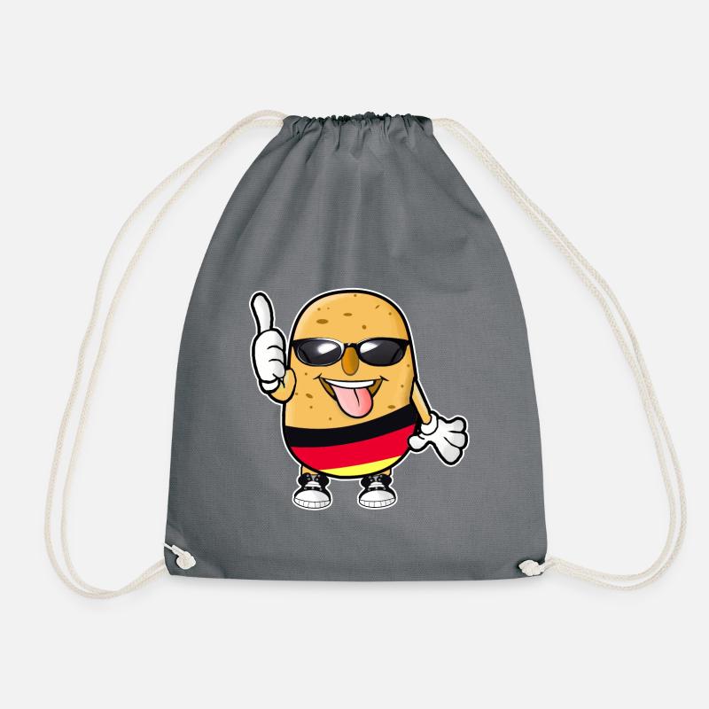 Deutsche Kartoffel - Turnbeutel - Grau