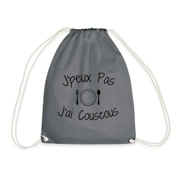 J'peux Pas J'ai Couscous - Sac de sport léger - gris - Devant