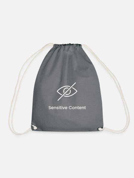 Sensitive Content - Turnbeutel - Grau