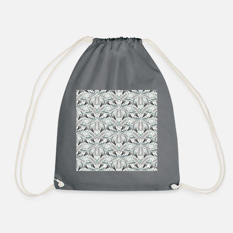 Floral patterns - Drawstring Bag - grey
