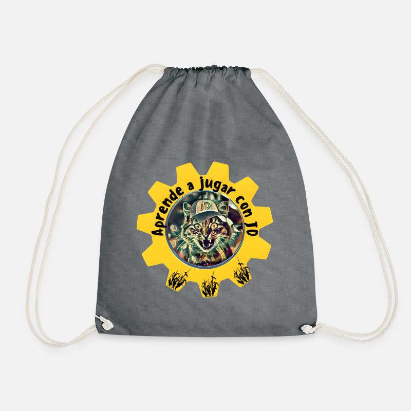 Learn how to play with JD - Drawstring Bag - grey