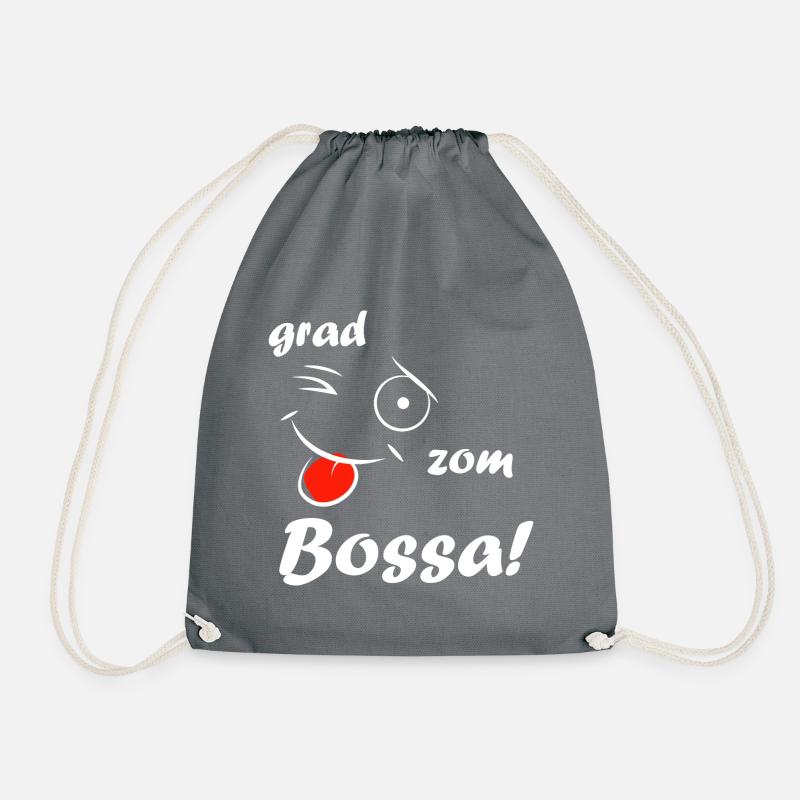 Degree zom Bossa! - white - Drawstring Bag - grey
