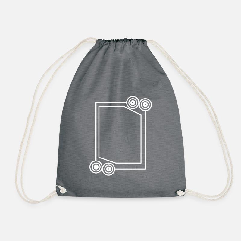 Cadre long cool dans une décoration blanche - Sac de sport léger - gris