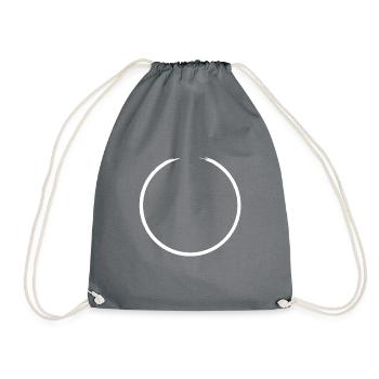 Cercle De coups de pinceau ronds patinés - Sac de sport léger - gris - Devant