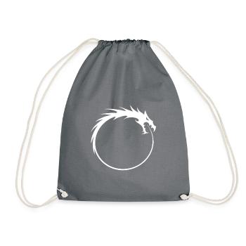 Ouroboros dragon qui se mord la queue - Sac de sport léger - gris - Devant