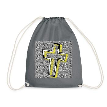 Cross - Image - 2023 - Drawstring Bag - grey - Front