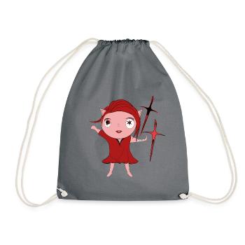 Nikita - Drawstring Bag - grey - Front
