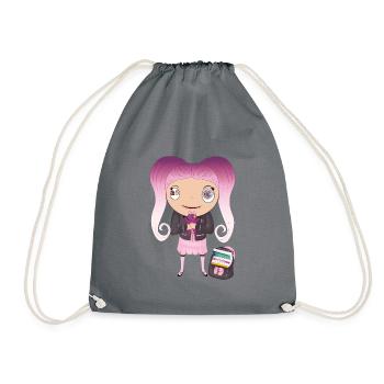 Lexa - Drawstring Bag - grey - Front