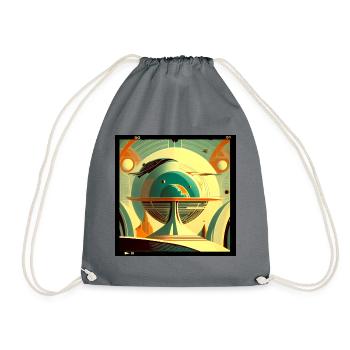 Planet reinvented - Drawstring Bag - grey - Front