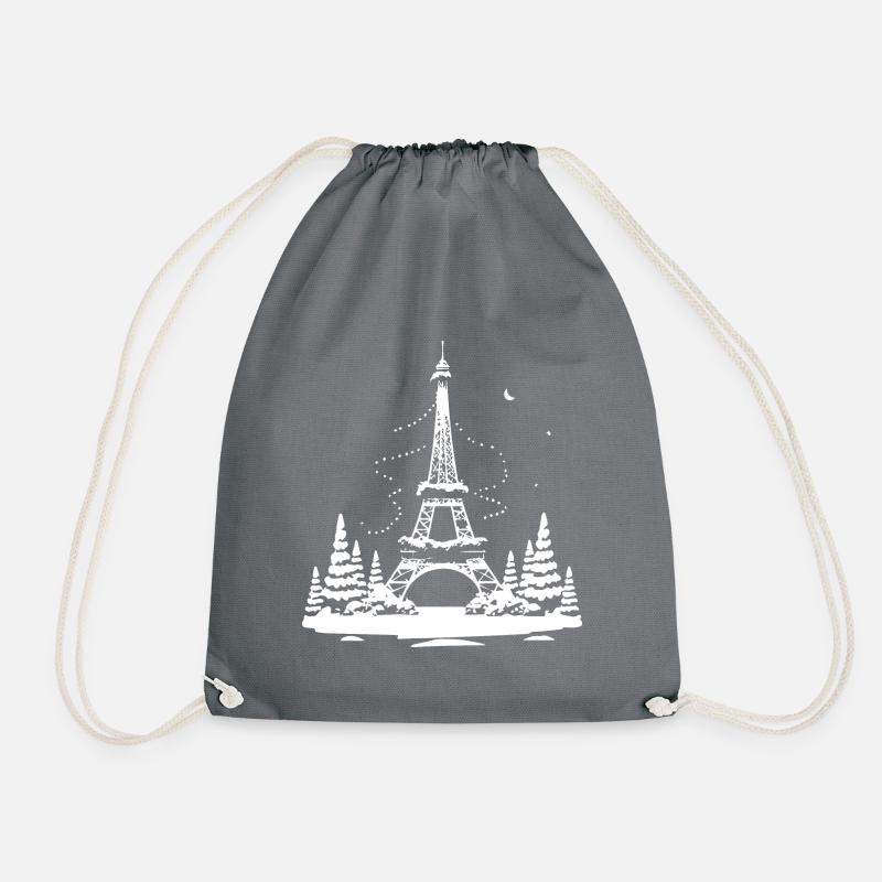 Tour Eiffel Blanc - Sac de sport léger - gris