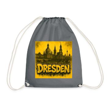 Graffiti style of Dresden - Drawstring Bag - grey - Front