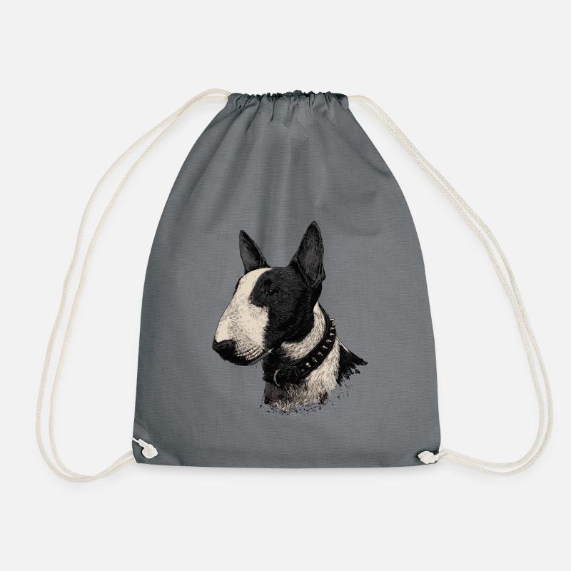 Bullterrier  - Turnbeutel - Grau