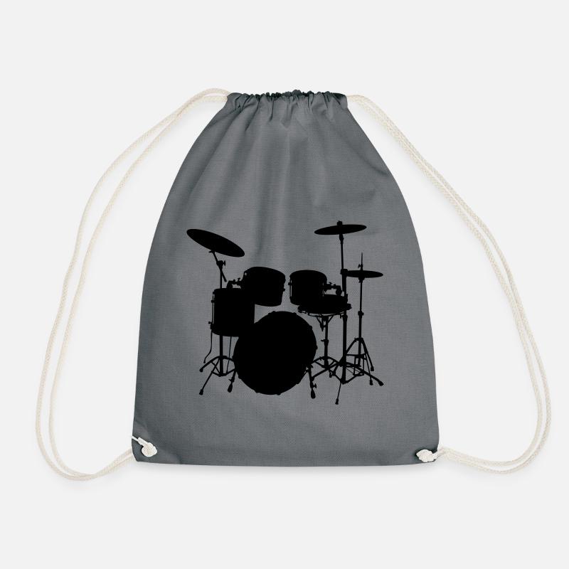 Drums - Drawstring Bag - grey