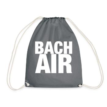 Johann Sebastian Bach Air T-shirt funny saying - Drawstring Bag - grey - Front