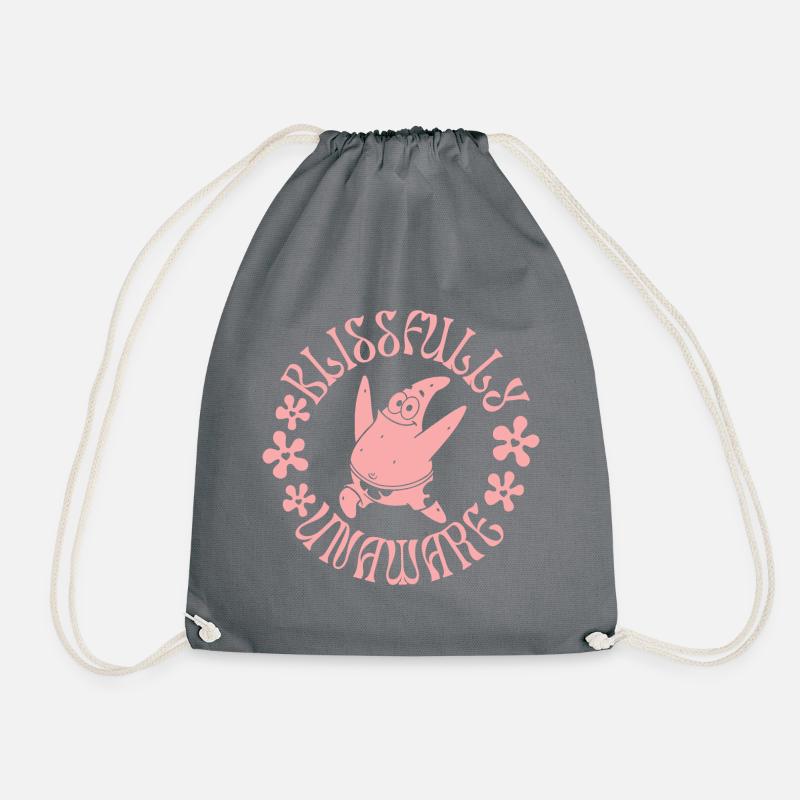 Spongebob Schwammkopf Patrick Süßes Design In Rosa - Turnbeutel - Grau
