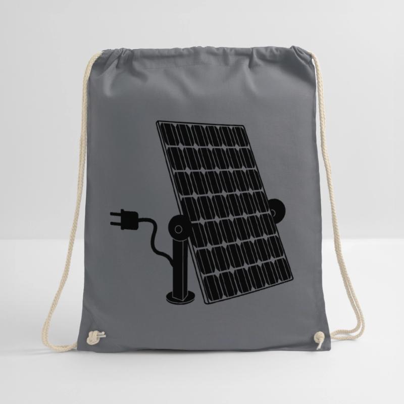 Solar panel with plug Drawstring Bag