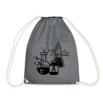 Poison mixing - Drawstring Bag - grey - Front