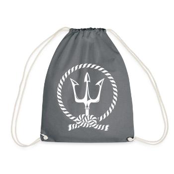 neptuns dreizack - Turnbeutel - Grau - Vorne