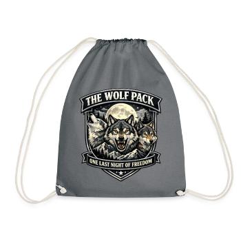 Wolfpack JGA : Emblème de la dernière nuit de la liberté - Sac de sport léger - gris - Devant