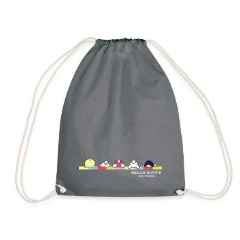 Hello Kitty And Friends Pos - Turnbeutel - Grau - Vorne