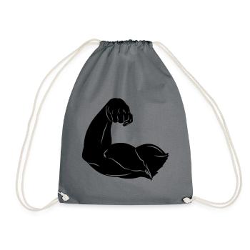 Image d’ombre du bras - Sac de sport léger - gris - Devant