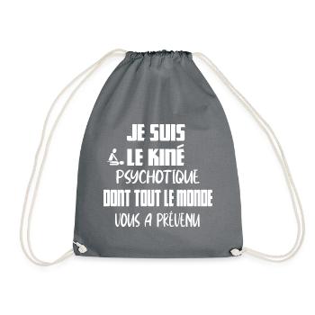 Je suis le kiné psychotique dont tout le monde - Sac de sport léger - gris - Devant