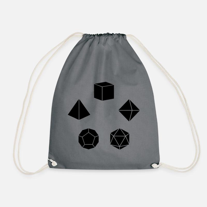 Ensemble de dés Stylo et Feuille - Sac de sport léger - gris