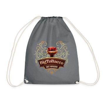 BigToBacco - Drawstring Bag - grey - Front