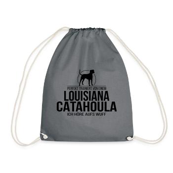 LOUISIANA CATAHOULA wuff - Turnbeutel - Grau - Vorne