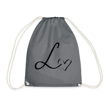 Lettre L Jours de premier livre - Sac de sport léger - gris - Devant