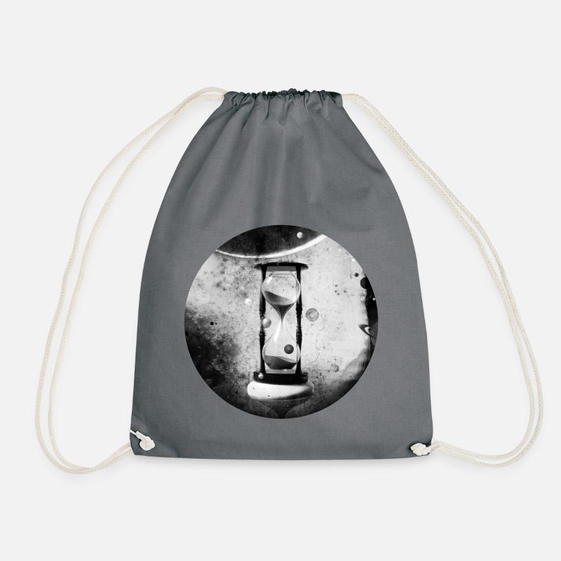 The passing of space and time - Drawstring Bag - grey