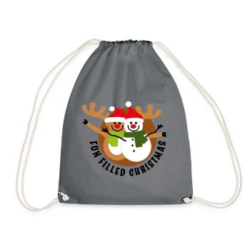 Rudolph et le bonhomme de neige - Sac de sport léger - gris - Devant