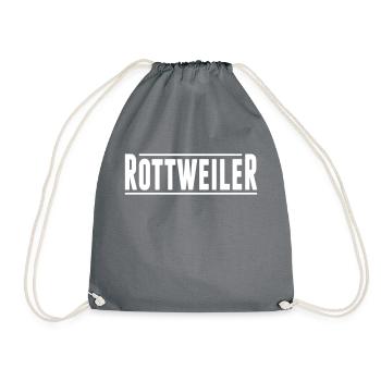 Rottweiler - Turnbeutel - Grau - Vorne