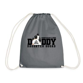 Daddy Daughter Squad 3 Piece Design - Drawstring Bag - grey - Front