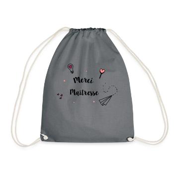 Merci maitresse coeur - Sac de sport léger - gris - Devant