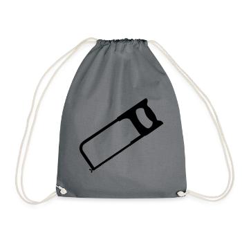 hacksaw tools - Drawstring Bag - grey - Front