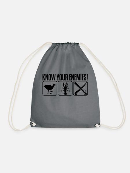 KNOW YOUR ENEMIES - Turnbeutel - Grau