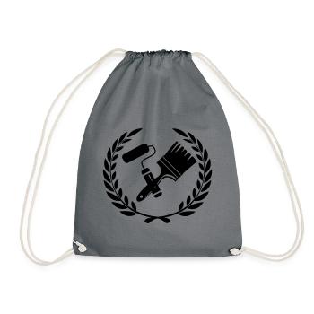 Brosse et rouleau à outils de peinture à lauwerkran - Sac de sport léger - gris - Devant