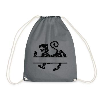 Tiger Shotokan Karate - Drawstring Bag - grey - Front